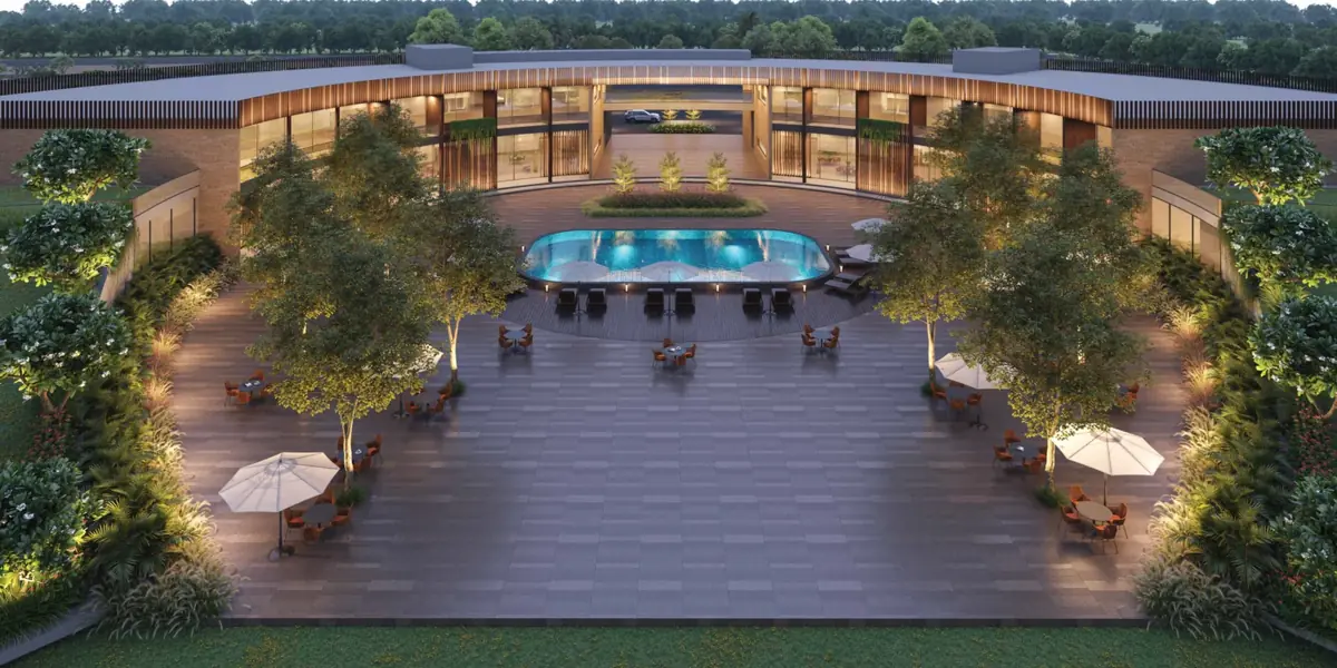 Clubhouse courtyard